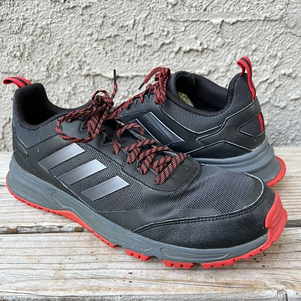 adidas Shoes Men Size 13 Rockadia Trail running black/red